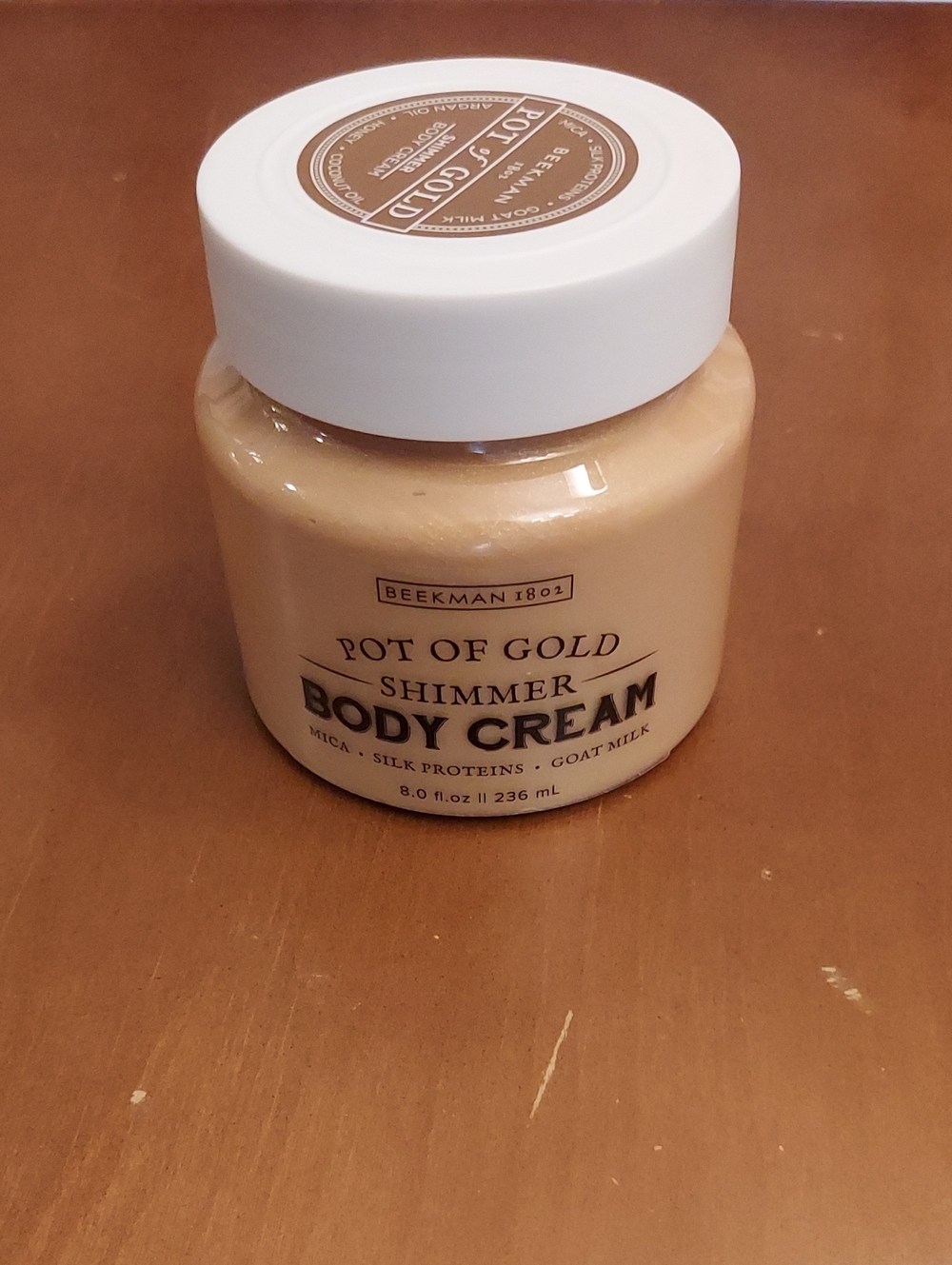 Beekman 1802 Pot of Gold Shimmer Body Cream - Gold NWOT